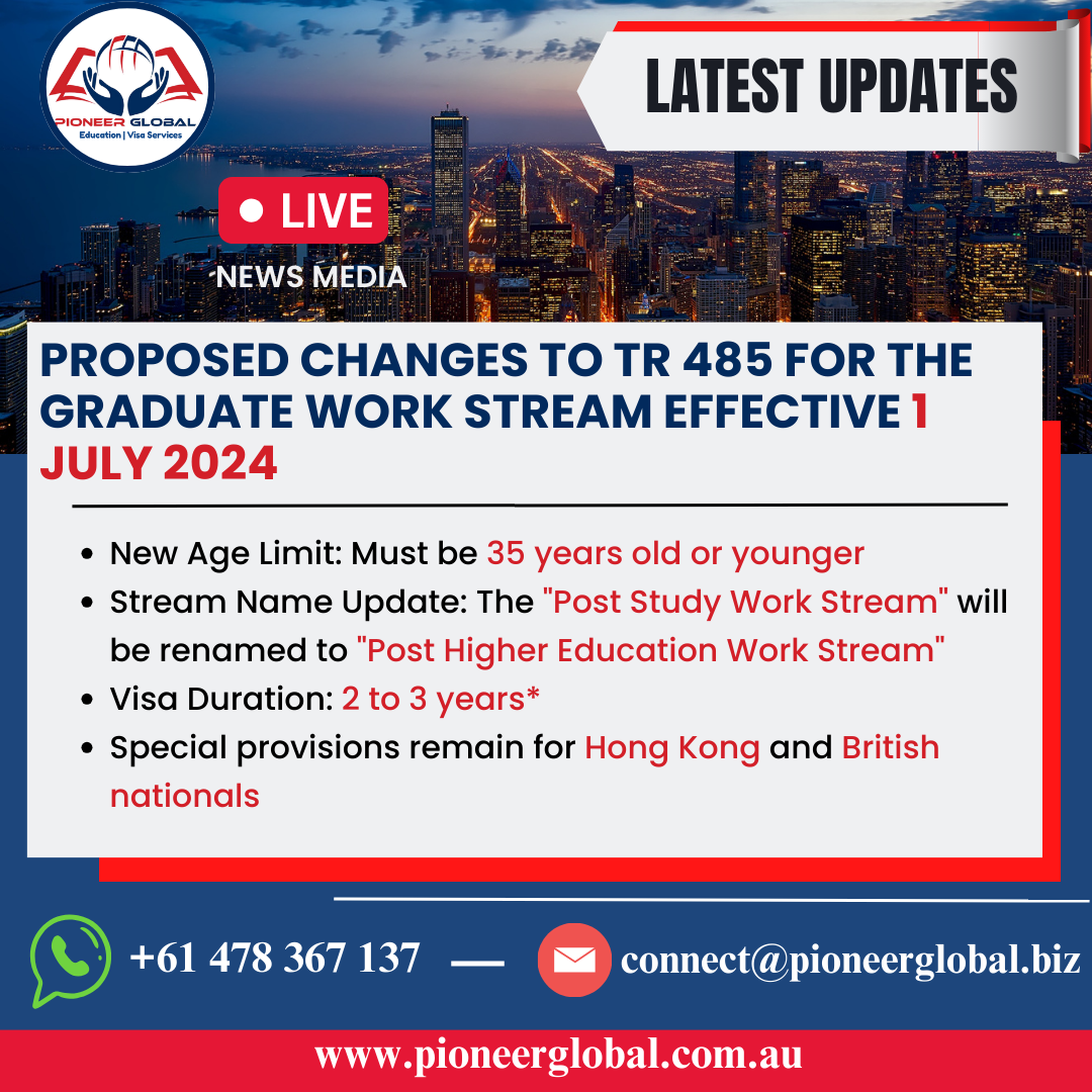 Changes to the Temporary Graduate visa program – from 1 July 2024